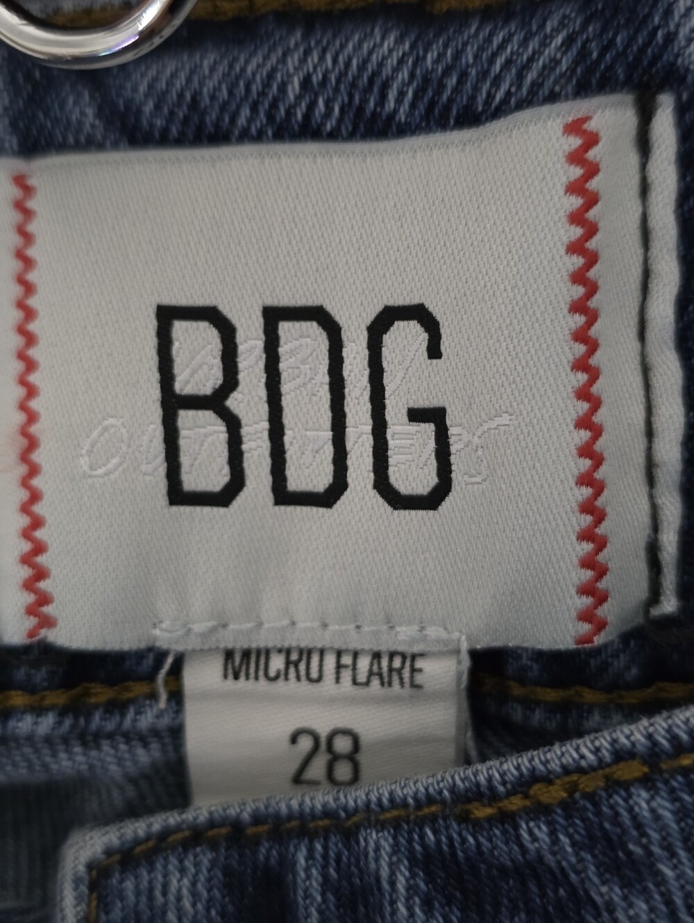 Urban Outfitters BDG Women’s Size 28 Micro Flare Utility Denim Jeans Mid Rise - Picture 15 of 15